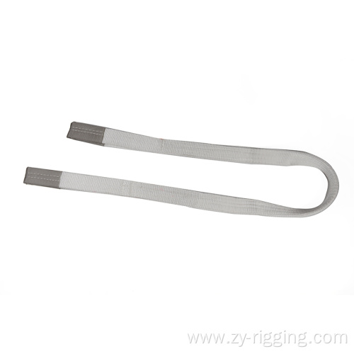 white Lift Webbing Sling Flat Eye Safety Belts